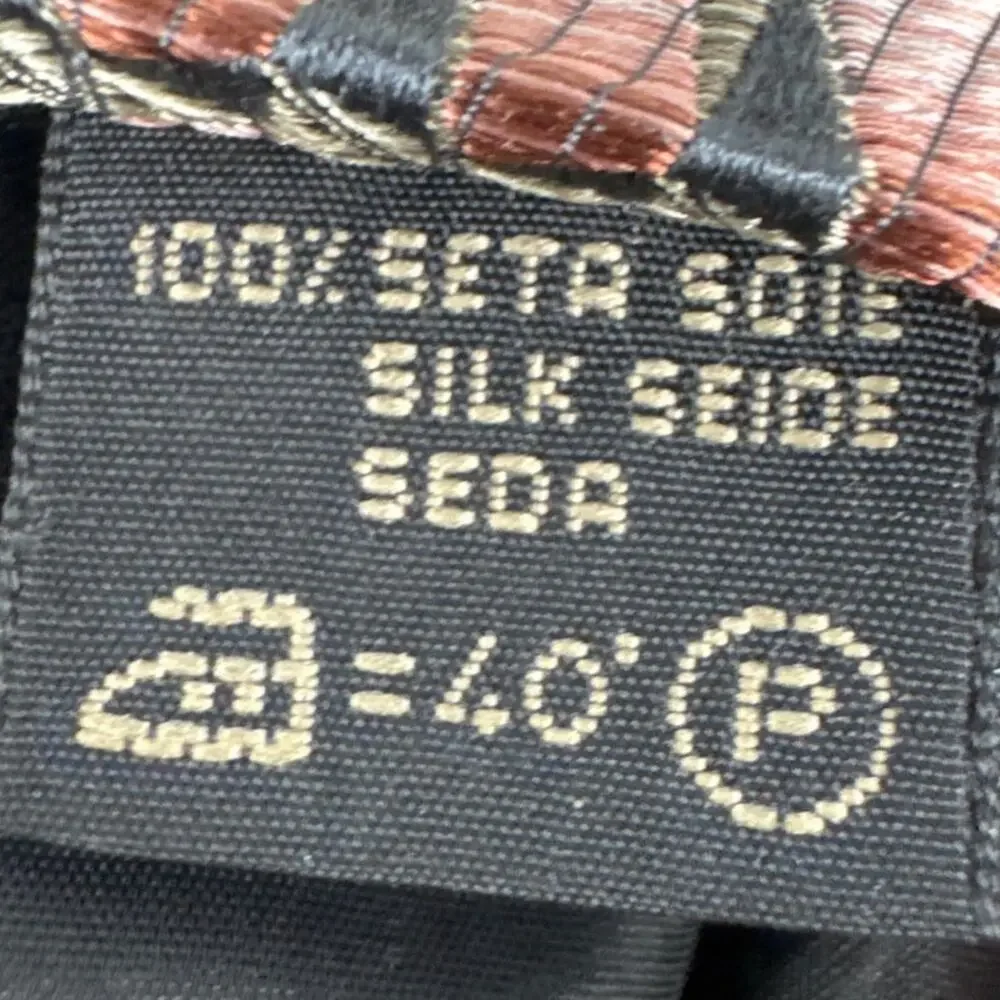 Ermenegildo Zegna Tie Made In Italy 100% Silk Geometric Luxury Designer 59x4